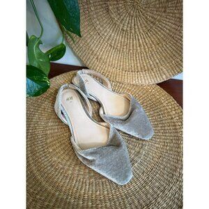 H&M women’s size 36 silver flats